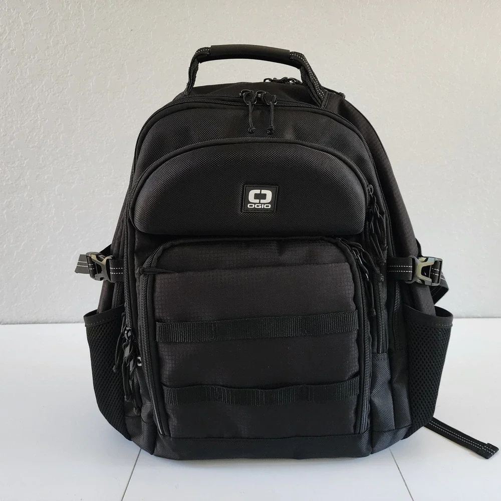 OGIO Alpha Prospect Black Commuter Backpack Padded Laptop Sleeve Multi Pocket